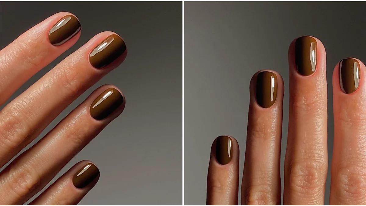 Каштанові нігті – тренд, який підкорить осінь 2025
