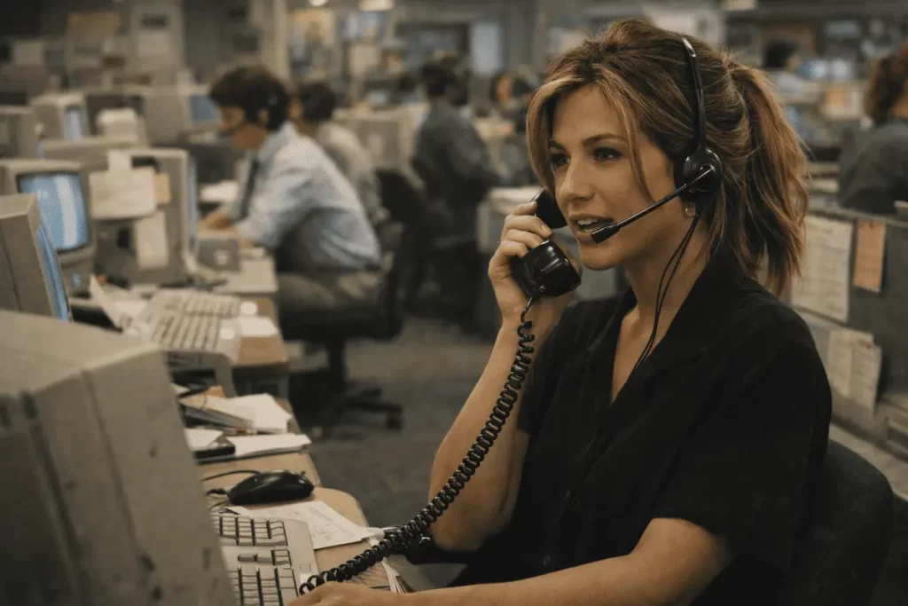 Дженніфер Еністон — телемаркетолог Дженніфер Еністон — телемаркетолог