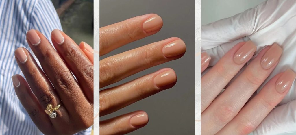 нюдовий манікюр рожеві нігті крупний план нюдовий манікюр рожеві нігті крупний план