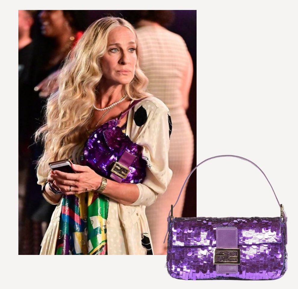 Стиль Керрі Бредшоу з “Sex and the City” Fendi Vintage Sequin Baguette Сара Джессіка Паркер Стиль Керрі Бредшоу з “Sex and the City” Fendi Vintage Sequin Baguette Сара Джессіка Паркер